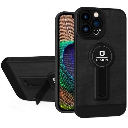 Husa Armor Design cu Stand pentru iPhone 11 Pro Max, Negru, Suport Auto Magnetic, Wireless Charge, Protectie Antisoc, Flippy