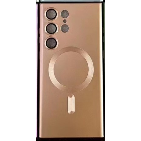 Husa de protectie Flippy, cu incarcare Wireless, Tehnologie Magsafe, pentru  Samsung Galaxy S23 Plus , Rose Gold