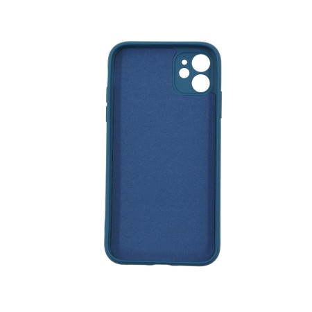 Husa protectie,Flippy, compatibila cu Apple iPhone 12 Liquid Silicone Case Albastru inchis