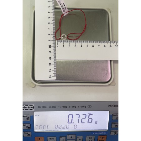 Bratara snur reglabil, Argint 925, Inima in Cerc cu Zirconii