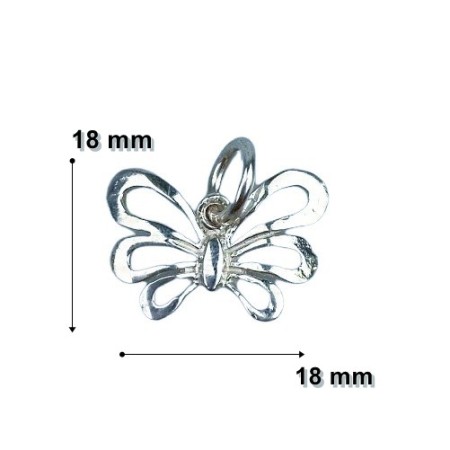 Pandantiv din Argint 925 Jolie Silver, Model Fluture, 18 x 18 mm, 0.9 g