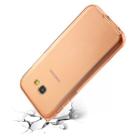 Husa de protectie Flippy® pentru Samsung A5 2017 Full Tpu 360 Roz Auriu