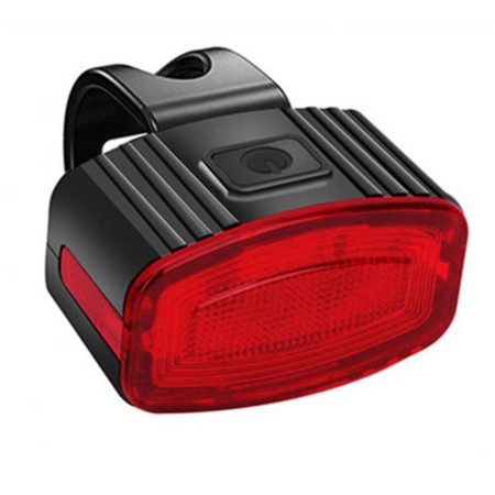 Set far si stop spate LED bicicleta, Flippy, incarcare USB, rezistent la apa, 4 moduri de luminare, Plastic, Alb/Rosu, 10x6x4 cm