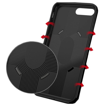 Husa de protectie pentru Apple iPhone 7/8 Ipaky Ring Negru