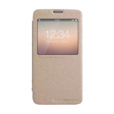 Husa Samsung Galaxy S5 Nillkin Sparkle Flip Auriu