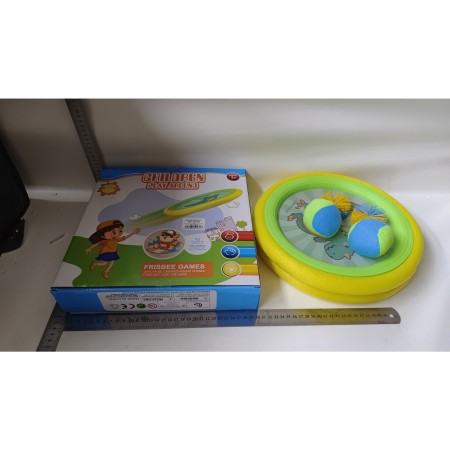 Set Interactiv Arunca si Prinde Mingea, Fippy, pentru Copii, 2 Palete cu Scai, Diametru 30 cm, 4 Mingi, + 3 Ani, Design Animat, Multicolor