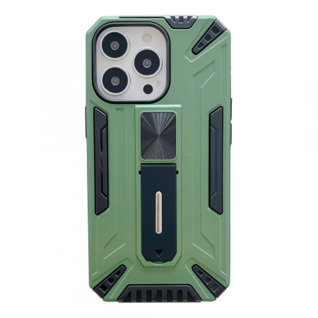 Husa de protectie Flippy pentru Apple iPhone 13 Defender Sergeant Brave cu suport,Verde