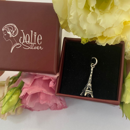 Pandantiv, Jolie Silver, Argint 925, Model Eiffel Tower, 0.9 g, 25x5 mm