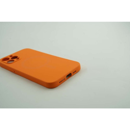 Husa protectie Flippy compatibila cu Apple iPhone 12 Pro Max Mag Safe Silicone Portocaliu