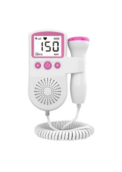 Doppler pentru Monitorizarea Sarcinii, Stetoscop Smart, Fetal, Monitor Bataile Inimii, Roz