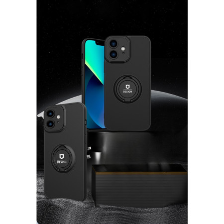 Husa Eagle Eye cu Stand pentru Huawei P20 Lite, Negru, Suport Auto Magnetic, Protectie Antisoc, Flippy