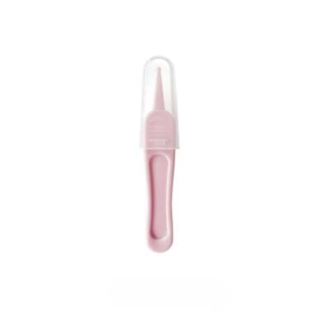 Set Aspirator Nazal pentru Copii, Flippy, Manual, Anti-Reflux, cu Pompita, Usor de Curatat, Varf din Silicon, 11.2x4cm, Roz