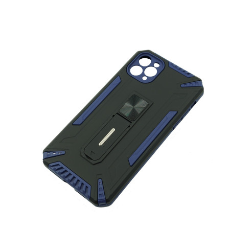 Husa de protectie Flippy pentru Apple iPhone 12 Mini Defender Model 4 cu suport, Albastru inchis