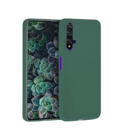 Husa protectie Flippy compatibila cu Huawei Nova 5T Liquid Silicone Case Verde