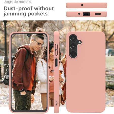 Husa de Protectie Matte TPU, Flippy, pentru Samsung Galaxy S23 FE 5G, Protectie Camera, Antisoc, Antizgariere, Antialunecare, Acoperire Completa, Roz