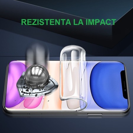 Folie de Protectie, Flippy, pentru iPhone 15 Pro, Flexible Hidrogel Ultra HD, Full Cover, Reparare Automata, Transparent