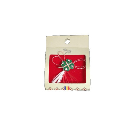 Martisor Brosa V4 Trifoi Plin 5.5cm x 7cm