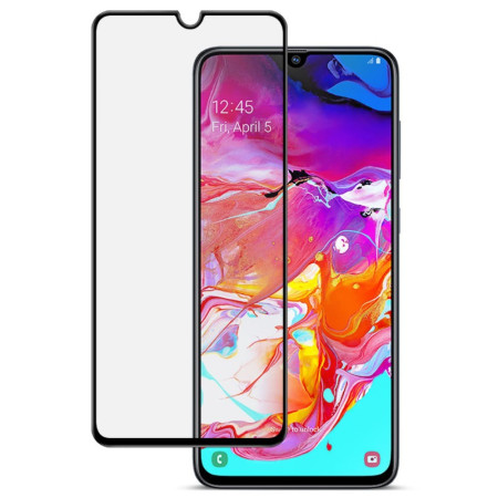 Folie Sticla Flippy® compatibila cu Samsung Galaxy A70 111D Negru