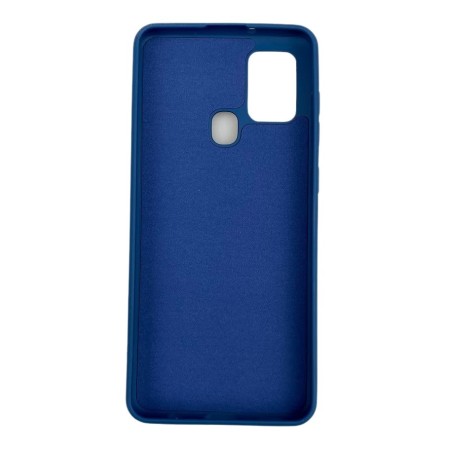 Husa protectie compatibila cu Samsung A21S Liquid Silicone Case Albastru inchis