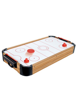 Masa Air Hockey Graffiti fara Picioare, Flippy, Lemn, 2 Pucuri, Tabela Scor, 2 Impingatoare, 76x38x9 cm, Maro