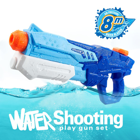 Pistol cu Apa pentru Copii, Rezervor, Pentru Piscina/Plaja, Flippy, 6ani+,  Albastru, 600ML