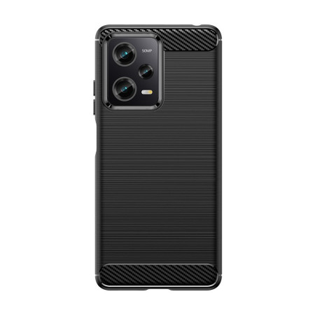 Husa Protectie, Flippy, pentru Xiaomi Redmi Note 12 Pro, TPU Carbon, Negru