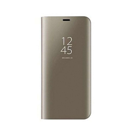 Husa Huawei Y6 2019 Flip Cover Oglinda Auriu