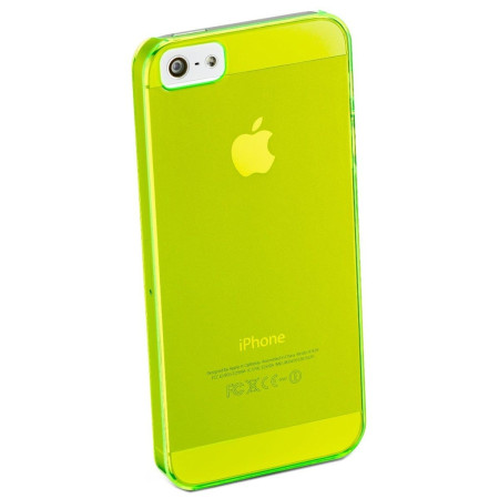 Husa Apple iPhone 5/5S Superslim Verde Transparent