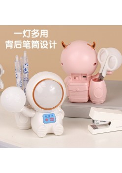 Astronaut cartoon desktop night light storage space star doll ornaments educational children's toys - Specifications: XJD-33 (astronaut mixed color)