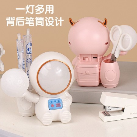 Astronaut cartoon desktop night light storage space star doll ornaments educational children's toys - Specifications: XJD-33 (astronaut mixed color)