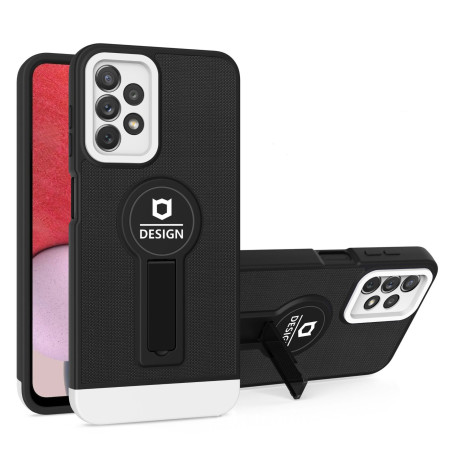 Husa Armor Design cu Stand pentru iPhone 11, Negru/Alb, Suport Auto Magnetic, Wireless Charge, Protectie Antisoc, Flippy