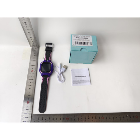 Ceas Smartwatch Flippy, Pentru Copii, Model Q19 Z6, Localizare LBS, Istoric Traseu, Monitorizare Spion, Camera Foto, Lanterna, Chat Vocal, Apel SOS, Roz/Mov