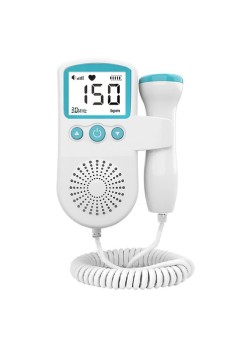 Doppler pentru Monitorizarea Sarcinii, Stetoscop Smart, Fetal, Monitor Bataile Inimii, Verde