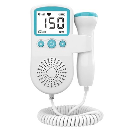 Doppler pentru Monitorizarea Sarcinii, Stetoscop Smart, Fetal, Monitor Bataile Inimii, Verde