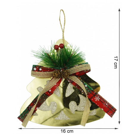 Ornament brad, Flippy, Brad, Auriu, Lucios, 16*17CM, Acril, Interior/ Exterior