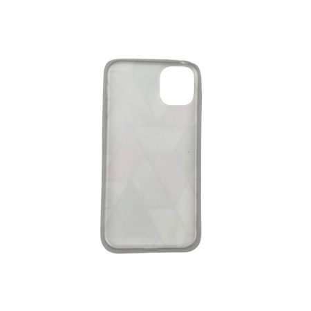 Husa protectie pentru Apple iPhone 11 Pro Soft IMD TPU Marble Geometric Alb