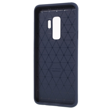 Husa de protectie pentru Samsung Galaxy S9 Plus Ipaky Elegant Grid Design TPU Hybrid Albastru