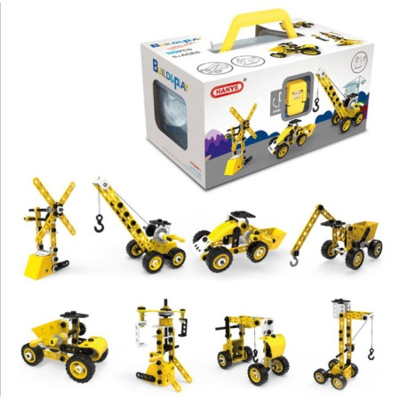 Set pentru construit masini, Flippy, Educativ si creativ, 100 piese