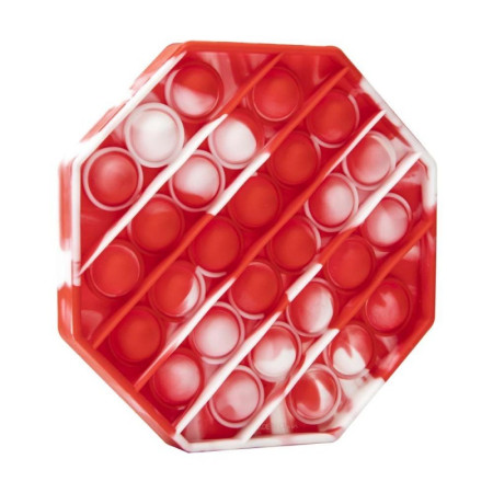 Jucarie Pop it Now & Flip it, Push Bubble Hexagon Multicolor Model 2