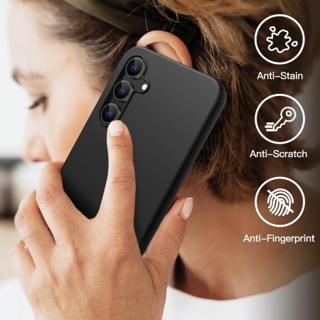 Husa de Protectie Matte TPU, Flippy, pentru Xiaomi Redmi Note 12 5G, Protectie Camera, Antisoc, Antizgariere, Antialunecare, Acoperire Completa, Negru