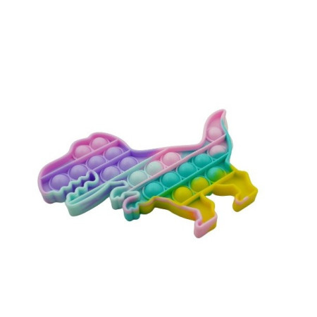 Jucarie Pop it Now & Flip it, Push Bubble Dinozaur Multicolor