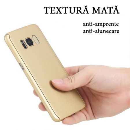 Husa Samsung Galaxy S8 Plus Full Cover 360 Auriu