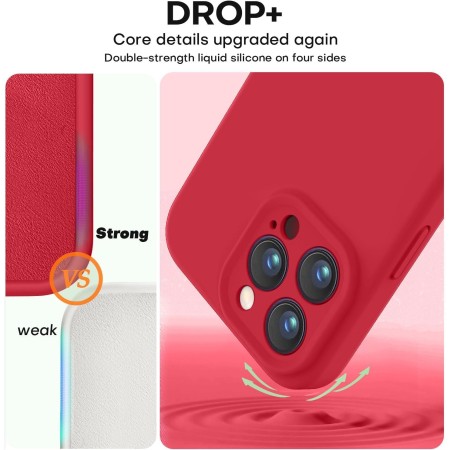 Husa de Protectie Matte TPU, Flippy, pentru OnePlus Nord CE2 Lite, Protectie Camera, Antisoc, Antizgariere, Antialunecare, Acoperire Completa, Rosu