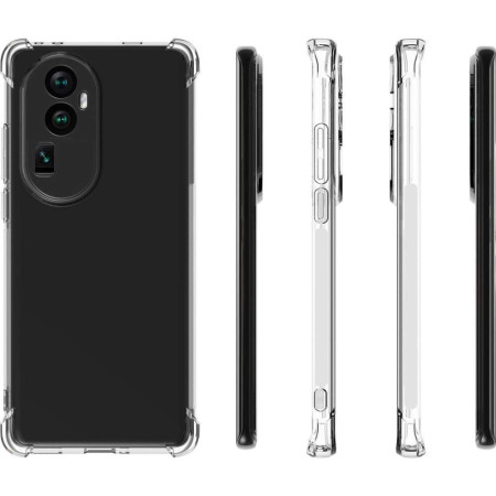 Husa de Protectie, Flippy, Compatibila cu Oppo Reno 11F 5G, TPU Antisoc, Protectie Colturi, 1.5 mm Transparent