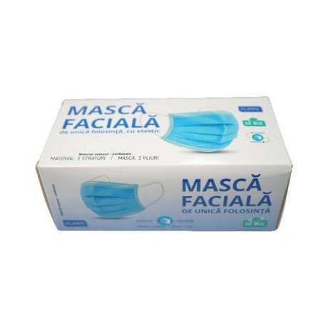 Masca faciala Flippy 3 straturi si 3 pliuri - 1 bucata