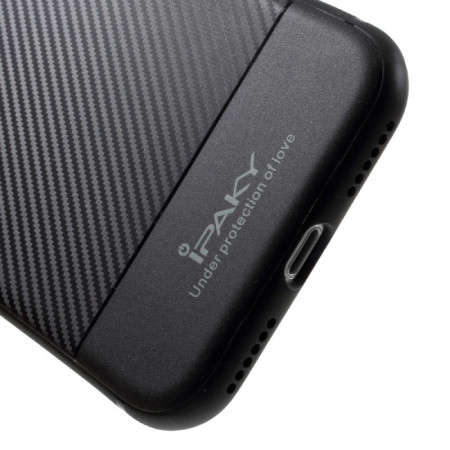 Husa Apple iPhone 6/6S IPAKY Carbon Fiber Negru