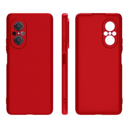 Husa Matte TPU pentru Huawei NOVA 9 SE, Flippy, Silicon Slim, Protectie Antisoc, Rosu