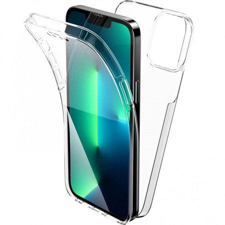 Husa de protectie Flippy 360 grade, PC+TPU+Folie policarbonat, pentru Apple iPhone 11 , Transparent