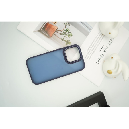 Husa de Protectie, Flippy, pentru iPhone 15, Satin Matte, din PC, Albastru