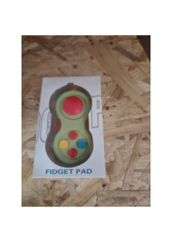 Jucarie interactiva antistres Fidget Pad, pentru copii, Multicolora Verde, + 3 ani, Flippy